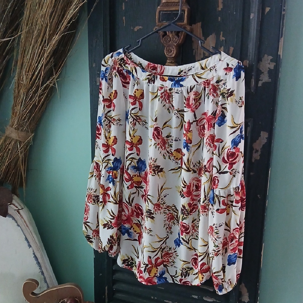 Zac & Rachel Multicolor Floral Blouse